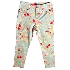 Bandolino Women's Size 8 P Mandie Crop Floral Print Pants‎